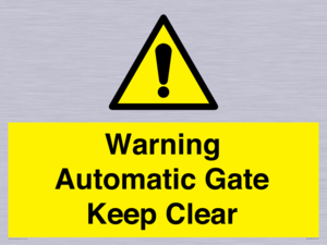 Warning Automatic Gate Keep Clear
